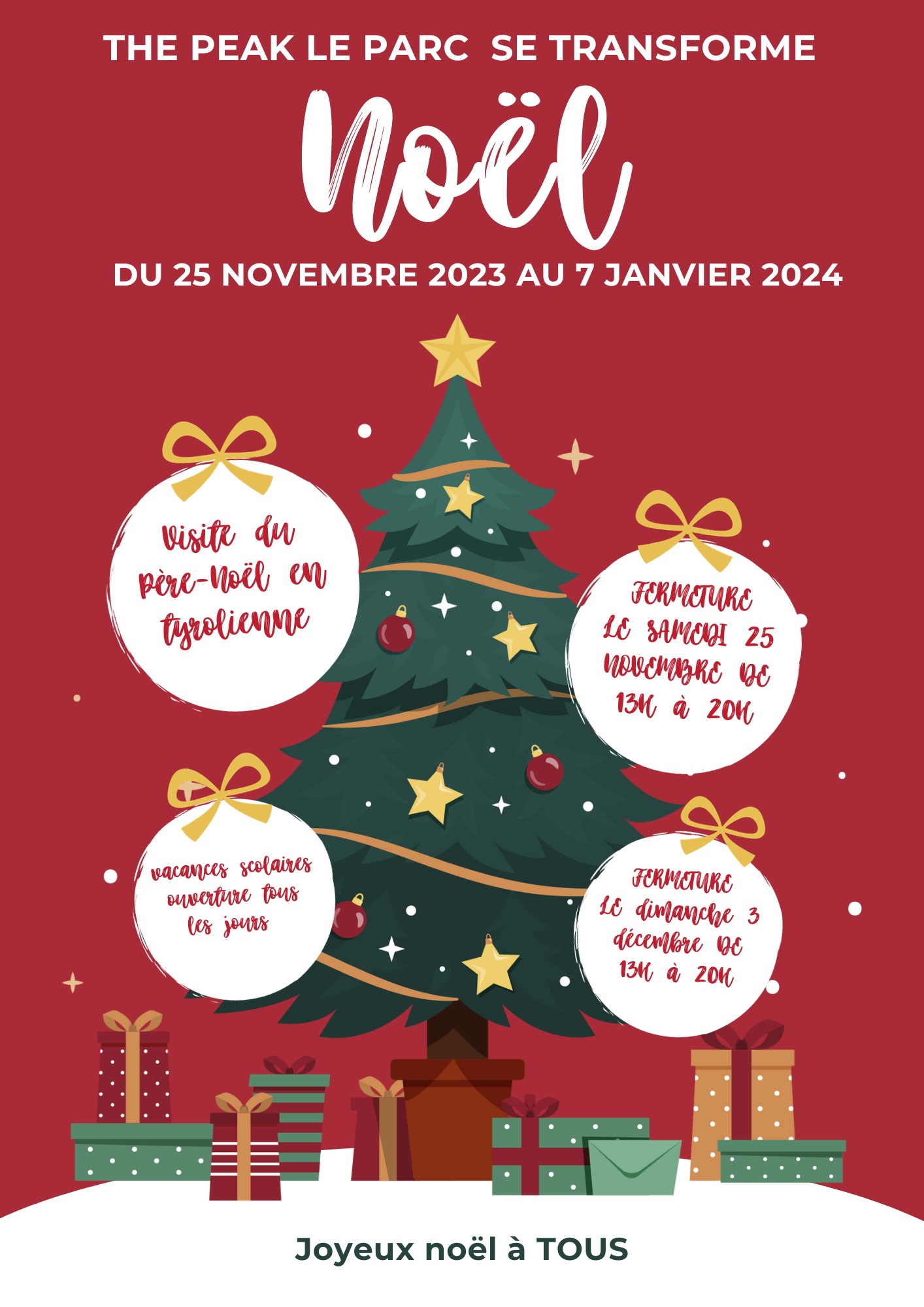 Affiche Nol vnement rouge 